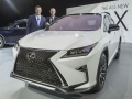 Mark Templin, left, Executive Vice President of Lexus and Jeff Bracken, Group Vice President and General Manager pose with the all new Lexus RX during rehearsals prior to its introduction at the 2015 New York Auto Show, Tuesday March 31, 2015. The RX is the best selling model in the brandâs 26 year history. Photo: Joe Polimeni/Lexus