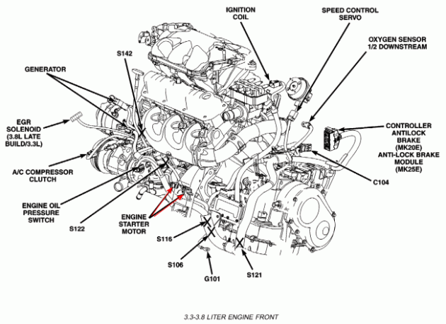 2017 Chrysler Town and Country Engine